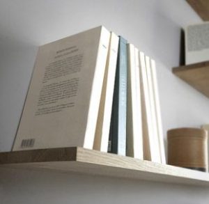 étagère murale à fixation invisible pour bibliothèque