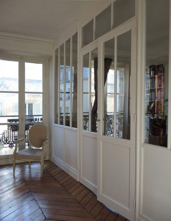 verrière intérieur bois sur mesure à Paris