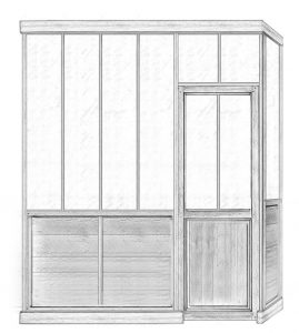 plan de verrière de chambre d'enfant, avant projet.